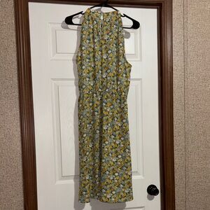 Vibrant Floral Midi Dress